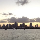 Photo:  Downtown Miami skyline at sunset